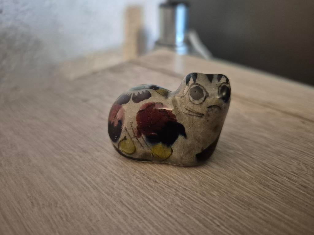 Poezen beeldje, Verzamelen, Beelden en Beeldjes, Ophalen of Verzenden, Zo goed als nieuw, Dier