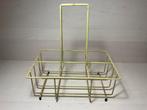 Geel melkflessen mandje van Tomado in goede staat, Huis en Inrichting, Woonaccessoires | Wijnrekken, Ophalen of Verzenden, Zo goed als nieuw