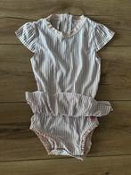 Meisjes zwempakje lila streep met strik, Gebruikt, Maat 98, Badpak, Ophalen of Verzenden