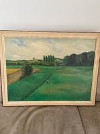 Theo Kuijpers schilderij, vergezicht Ambyerheide 1974, Antiek en Kunst, Ophalen