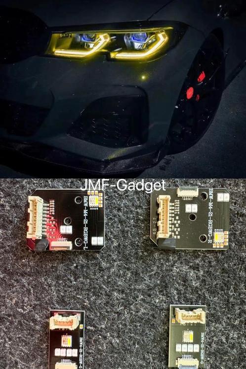 BMW F40 G20 G22 G26 G80 G82 i4 LED DRL Geel RGB Multikleur, Auto-onderdelen, Verlichting, BMW, Nieuw, Ophalen