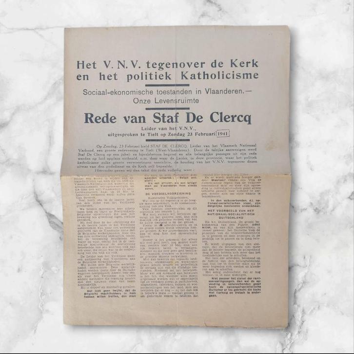 V.N.V propagandapamflet, Verzamelen, Militaria | Tweede Wereldoorlog, Overige gebieden, Verzenden