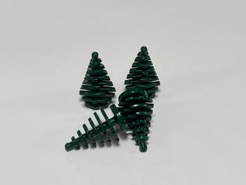 Partij 4x nieuwe kleine Lego dennenbomen in diverse kleuren beschikbaar voor biedingen