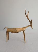 Prachtig bronzen beeld, hert / eland, Art & Design kunst, Antiek en Kunst, Ophalen of Verzenden