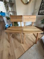 Ikea 2 eetkamerstoelen Skogsta, Tuin en Terras, Ophalen, Zo goed als nieuw, 2 zitplaatsen