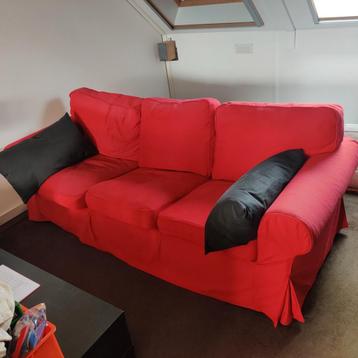 Ikea Ektorp 3 zits bank rood