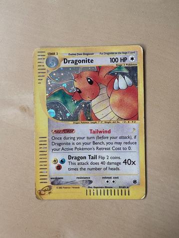 Dragonite Pokémon kaart Holo Expedition 9-165 beschikbaar voor biedingen