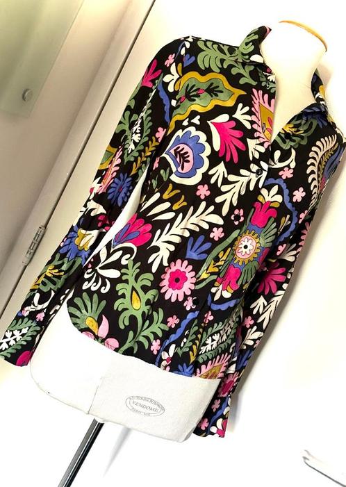 Blouse Anna van Toor Zwart mooie kleuren Maat XS S kleding, Kleding | Dames, Blouses en Tunieken, Zo goed als nieuw, Maat 36 (S)