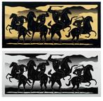 Cleon Peterson The Four Horseman set white / gold, Ophalen of Verzenden