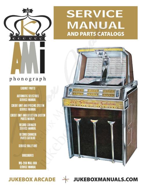 Boekwerk Manual Gebruikaanwijzing Ami K, Verzamelen, Automaten | Jukeboxen, Gebruikt, Overige merken, 1970 tot heden, Ophalen of Verzenden