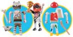 Playmobil Multi play 3 in 1 poppetje - 9854 COMPLEET, Ophalen of Verzenden, Zo goed als nieuw, Complete set