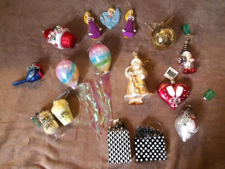 partij  kerstbal, kersthanger disney Kurt Adler +/- 80 stuks, Diversen, Kerst, Zo goed als nieuw, Ophalen of Verzenden