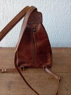 Jean  Pierre leren danesrugzak,bruin,in prima staat, Overige merken, Gebruikt, 25 tot 40 cm, Ophalen of Verzenden