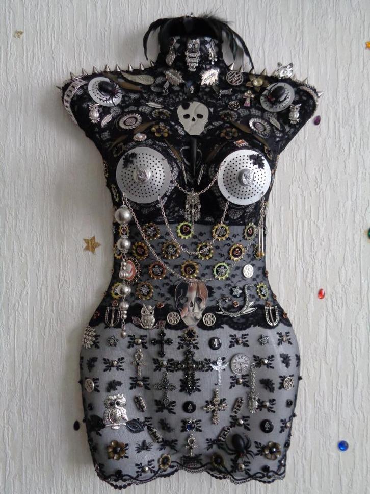 Gothic / Steampunk  Wanddecoratie Vrouw Nr GWTV 1, Huis en Inrichting, Woonaccessoires | Wanddecoraties, Nieuw, Ophalen