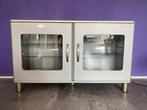 Malibu dressoir vitrinekast zilver igs, Ophalen, Met plank(en), Gebruikt, 100 tot 150 cm