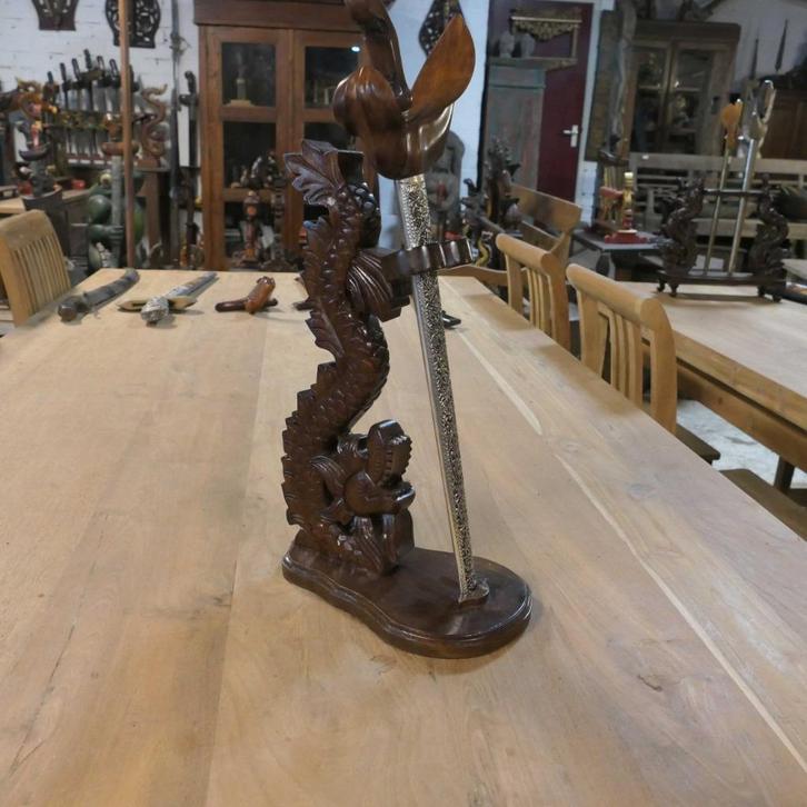 Keris houder Naga v. 1 Kris PX8 draak Indonesie standaard, Antiek en Kunst, Kunst | Niet-Westerse kunst, Ophalen of Verzenden