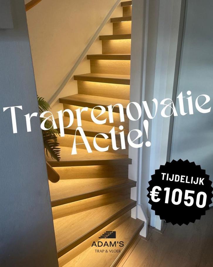 Traprenovatie ACTIE!, Huis en Inrichting, Stoffering | Vloerbedekking, Nieuw, Ophalen