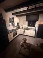 Hoekkeuken met inbouwapparatuur - Gebruikt, Huis en Inrichting, Keuken | Keukenelementen, Ophalen, Gebruikt, 200 cm of meer, Zwart
