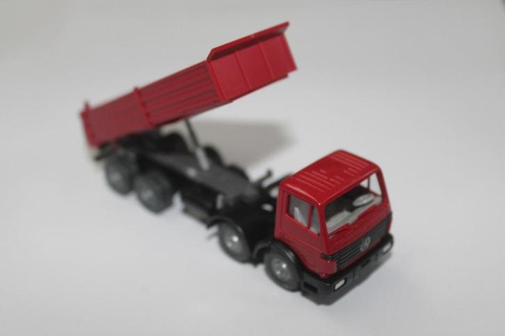 Wiking Mercedes SK zandkiepwagen, Hobby en Vrije tijd, Modelauto's | 1:87, Zo goed als nieuw, Bus of Vrachtwagen, Wiking, Ophalen of Verzenden