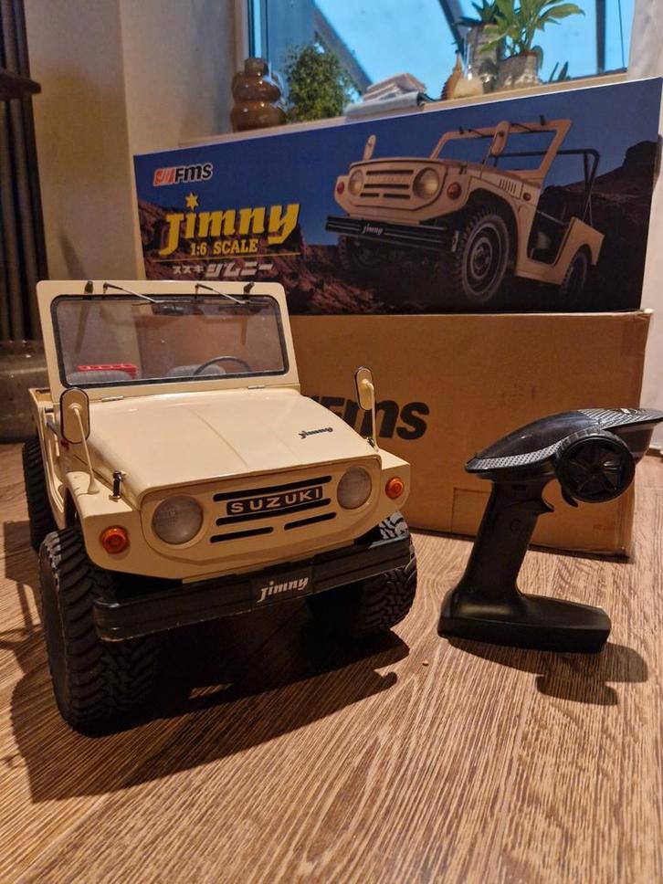 Fms suzuki jimny 1/6 rc crawler, Hobby en Vrije tijd, Modelbouw | Radiografisch | Auto's, Zo goed als nieuw, Auto offroad, Elektro