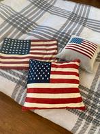 Decoratieve Kussens - Amerikaanse Vlag, Ophalen of Verzenden, Zo goed als nieuw, Overige kleuren, Vierkant