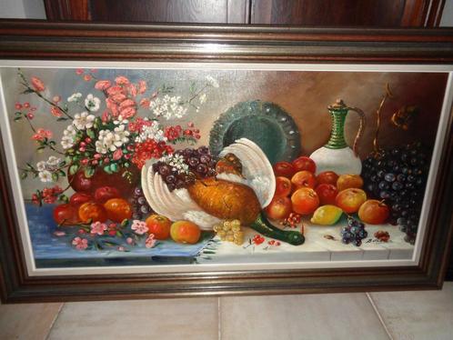 *Grote prachtige gesigneerde schilderij -Vermeld in PIRON..., Antiek en Kunst, Kunst | Schilderijen | Klassiek, Ophalen