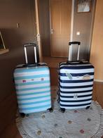 2 Stevige ANWB Koffers - Set!, Sieraden, Tassen en Uiterlijk, Koffers, Ophalen, Hard kunststof, 45 tot 55 cm, Zo goed als nieuw