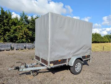 Anssems geremde aanhangwagen met huif 1300 kg gesloten beschikbaar voor biedingen