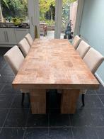 Houten Eettafel 225x100 - Robuust & Stijlvol, Huis en Inrichting, Ophalen, Gebruikt, 100 tot 150 cm, Teakhout