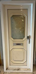 Kunststof buitendeur met kozijn - linksdraaiend - 209x91,5cm, Doe-het-zelf en Verbouw, Deuren en Horren, Ophalen, Kunststof, Gebruikt