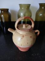 Oude mogelijk antieke Franse aardewerk olijfolie kan, Ophalen of Verzenden