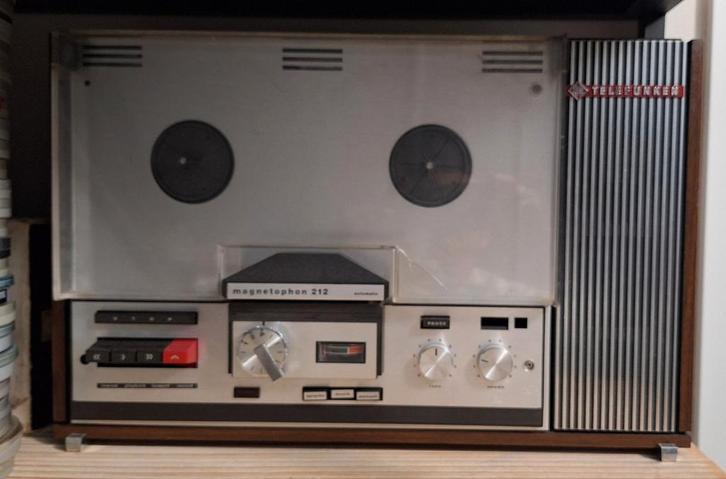 Telefunken Magnetophon 212 Bandrecorder - Opknapper, Audio, Tv en Foto, Bandrecorders, Bandrecorder, Met stofkap, Ophalen of Verzenden