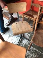 Vintage stoelen, Huis en Inrichting, Stoelen, Vijf, Zes of meer stoelen, Gebruikt, Hout, Ophalen of Verzenden