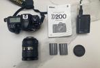 Digitale Camera D200 Nikon met lens, Audio, Tv en Foto, Fotocamera's Digitaal, 10 Megapixel, Zo goed als nieuw, Nikon, Ophalen