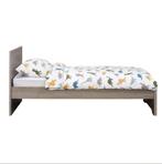 Bed, eenpersoons 90x200 (incl. lattenbodem), Grijs, 90 cm, Eenpersoons, Zo goed als nieuw