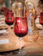 Rode wijnglazen, Huis en Inrichting, Ophalen, Zo goed als nieuw