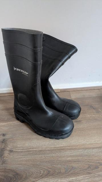 Laarzen met stalen neuzen, werklaarzen, Dunlop maat 38 beschikbaar voor biedingen
