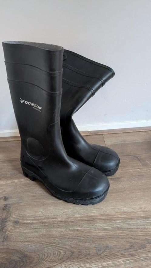 Laarzen met stalen neuzen, werklaarzen, Dunlop maat 38, Doe-het-zelf en Verbouw, Veiligheidskleding, Zo goed als nieuw, Ophalen of Verzenden