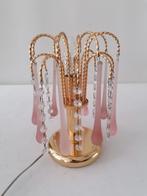 hollywood regency venini teardrop tafellamp kristal pegels, Ophalen