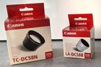 Canon TC-DC58N + LA-DC58B in doosjes en een beschermtasje, Ophalen of Verzenden, Zo goed als nieuw, Canon, 8 keer of meer