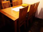Tafel met 6 stoelen gratis afhalen, Huis en Inrichting, Tafels | Eettafels, Ophalen, Gebruikt, 50 tot 100 cm, 150 tot 200 cm
