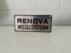 Renova wissel systeem metalen reclame bord bordje, Verzamelen, Merken en Reclamevoorwerpen, Ophalen of Verzenden, Gebruikt, Reclamebord