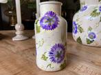 Handbeschilderde vaas Passiebloem ByJ&S, Overige kleuren, Nieuw, Ophalen of Verzenden, Glas
