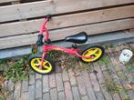 Loopfiets - Roze met gele wielen, Ophalen, Gebruikt, 14 inch of minder