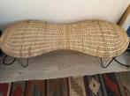 Ikea bankje peanut rotan riet vintage, Tweepersoons, 75 tot 100 cm, Ophalen of Verzenden, Zo goed als nieuw