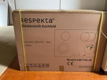 Nieuwe keramische kookplaat, nog verpakt in doos. beschikbaar voor biedingen