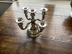 Verzilverde kandelaar, Huis en Inrichting, Ophalen of Verzenden, Zilver, Kandelaar, Minder dan 25 cm