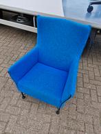 Montis Charly fauteuil blauw ( Gerard van den Berg ), Huis en Inrichting, Fauteuils, Gebruikt, 75 tot 100 cm, Metaal, Info@montis.nl