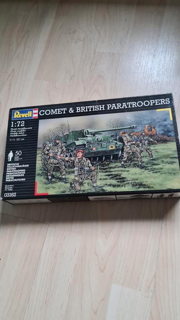 Revell Comet & British Paratroopers., Hobby en Vrije tijd, Modelbouw | Figuren en Diorama's, Zo goed als nieuw, 1:50 of kleiner