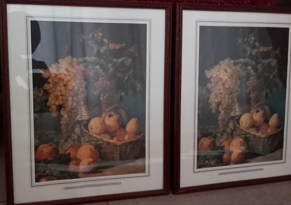 Twee Ingelijste Stilleven Reproducties, Ophalen of Verzenden